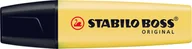 Zakreślacze - Stabilo Zakreślacz BOSS pastelowy żółty - miniaturka - grafika 1