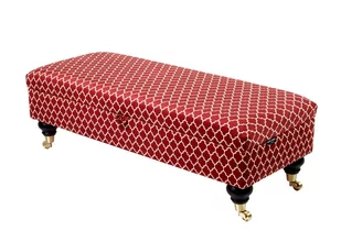 Kufer tapicerowany skrzynia QM-7 60cm EMRAWOOD Arabeska Soft 03 - Ławki do przedpokoju - miniaturka - grafika 1