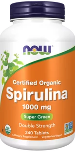 Spirulina 1000 mg 240 tabl. ( now Foods ) - Odchudzanie i oczyszczanie - miniaturka - grafika 1