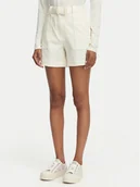 Spodenki damskie - Guess Szorty materiałowe W6GD01 W1415 Kremowy Regular Fit - miniaturka - grafika 1