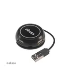 Huby USB - Akasa Connect4C ZUUS367 AK-HB-19BK - miniaturka - grafika 1