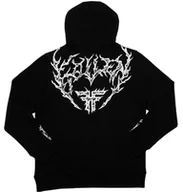 Bluzy męskie - bluza męska FALLEN IRON HOODIE Black/White - miniaturka - grafika 1