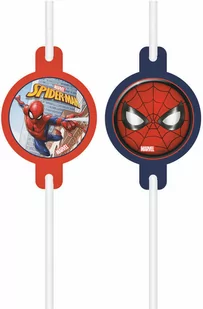 Słomki urodzinowe Spiderman - 4 szt. - Urodziny dziecka - miniaturka - grafika 1