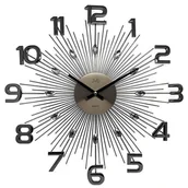 Zegary - JVD Zegar ścienny HT108.3 z kryształkami średnica 49 cm uniwersalny 10539-uniw - miniaturka - grafika 1