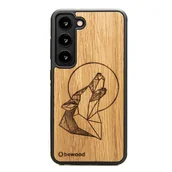 Etui i futerały do telefonów - Drewniane Etui Bewood Samsung Galaxy S23 WILK DĄB - miniaturka - grafika 1