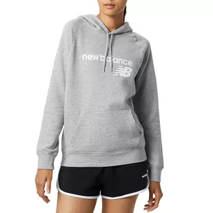 Bluza New Balance WT03810AG - szara - Bluzy sportowe damskie - miniaturka - grafika 1