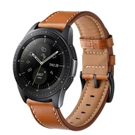 Akcesoria do smartwatchy - Opaska Pasek Bransoleta Leather Samsung Watch 42Mm 3 41Mm 4 40/44Mm Active Huawei Watch Gt 2 / 3 42Mm Amazfit Gts 1 2  2E Mini Garmin Venu / Sq Brąz.. - miniaturka - grafika 1