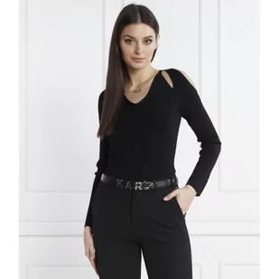 Karl Lagerfeld Sweter | Slim Fit - Swetry damskie - miniaturka - grafika 1