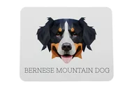 Podkładki pod mysz - Berneński pies pasterski podkładka geometryczny Art-Dog - miniaturka - grafika 1