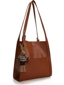 Torebki damskie - Lucky Bees Torebka w kolorze brązowym - 29 x 30 x 12 cm - miniaturka - grafika 1