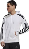 Bluzy męskie - Adidas Bluza adidas SQUADRA 21 Sweat Hoody GT6637 GT6637 biały XXXL - miniaturka - grafika 1