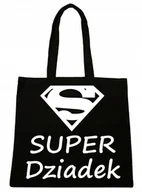 Torby i wózki na zakupy - Torba Bawełniana Dzień BABCI SUPER DZIADEK PREZENT - miniaturka - grafika 1