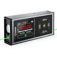 Multimetry - CIGMAN CD-60G 393ft/120M Bilateral Green Laser Measure with Ft/in/M Multiple Units Rechargeable 850mAh Battery - miniaturka - grafika 1