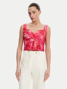 Fracomina Top FR25ST2024W775U6 Różowy Slim Fit - Koszulki i topy damskie - miniaturka - grafika 1