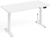 Biurka - EDINOS Białe elektryczne biurko K9-P45 - miniaturka - grafika 1