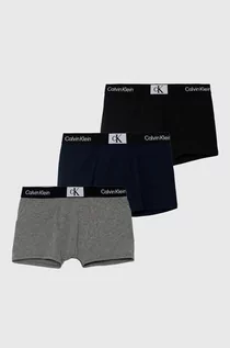 Majtki dla dzieci - Calvin Klein Underwear bokserki dziecięce 3-pack kolor szary - grafika 1