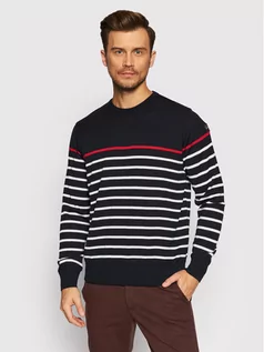 Swetry męskie - Paul&Shark Sweter C0P1046 Granatowy Regular Fit - grafika 1