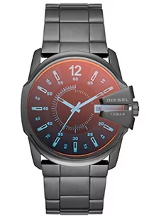 Diesel Master Chief męski zegarek z trzema rękami, rozmiar etui 44 mm, zegarek ze stali nierdzewnej, Szary (ciemny), DZ1965 - Etui na dokumenty i karty - miniaturka - grafika 1