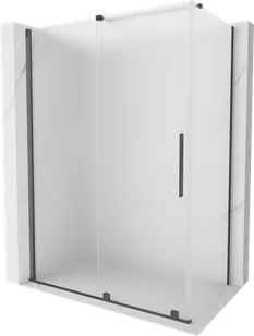 Mexen Velar kabina prysznicowa rozsuwana 140x80 cm, szron, gun gray szczotkowany - 871-140-080-31-66 - Kabiny prysznicowe - miniaturka - grafika 1