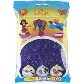 Prace ręczne dla dzieci - Hama 201-24 - fioletowy transparentny- 3000 koralików midi - miniaturka - grafika 1