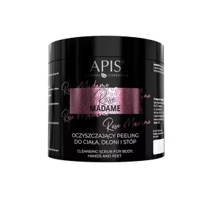 Apis Professional Oczyszczający peeling do ciała, dłoni i stóp - Rose Madame - 700 g - Peelingi do ciała - miniaturka - grafika 1