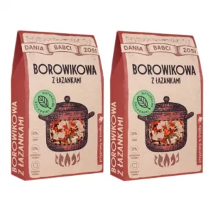 Dania Babci Zosi Zupa borowikowa z łazankami Zestaw 2 x 55 g - Dania w proszku - miniaturka - grafika 1