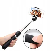 Selfie stick - Selfie Stick (L01) - statyw z wysuwanym ramieniem, 70cm, Techsuit - Czarny - miniaturka - grafika 1