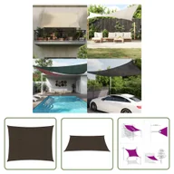 Parasole ogrodowe - The Living Store Żagiel przeciwsłoneczny - 160 g/m² - brązowy - 4x5 m - HDPE - Żagiel Ogrodowy - miniaturka - grafika 1
