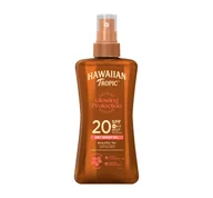 Balsamy i kremy do opalania - Hawaiian Tropic Protective Dry Spray Oil LSF 15, 200 ML 84782 - miniaturka - grafika 1