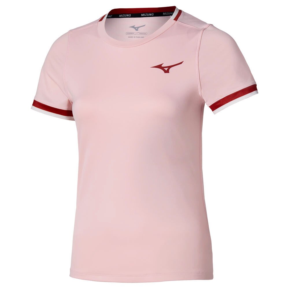 Koszulka damska Mizuno Stargazer Short Sleeve Tee Pinkesque L