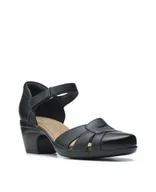 Półbuty damskie - Emily Daisy [black leather] - rozmiar 36 - miniaturka - grafika 1