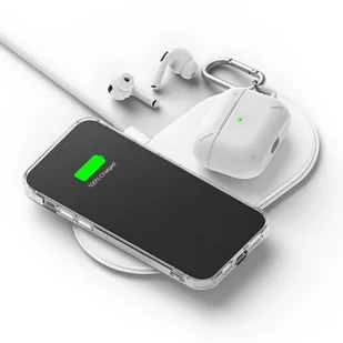 Ringke Fusion Design pancerne etui pokrowiec z żelową ramką iPhone 12 mini różowo-zielony (GNAP0020) - Etui i futerały do telefonów - miniaturka - grafika 3