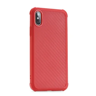 cofi1453® Etui ochronne Bumper Roar Carbon Armor Etui ochronne kompatybilne z iPhone Xs Max Silikonowe etui Akcesoria Torba Ochronna Powłoka Ochronna w kolorze czerwonym - Etui i futerały do telefonów - miniaturka - grafika 1