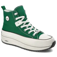 Sneakersy damskie - Zielone Sneakersy Rieker Modne Obuwie Damskie - miniaturka - grafika 1