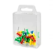 Pinezki - Pinezki tablicowe beczułki VICTORY OFFICE mix kolorów 25szt. /3KKM25-99/ - miniaturka - grafika 1