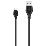 Kable USB - Xo Kabel NB103 micro czarny 2,1A 1m - miniaturka - grafika 1