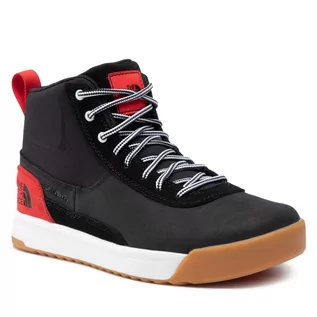 Buty sportowe męskie - The North Face Buty Larimer Mid Wp NF0A52RMTJ21 Tnf Black/Fiery Red - grafika 1