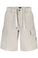 Spodnie męskie - SPODNIE MĘSKIE BOSS KRÓTKIE SZARE - miniaturka - grafika 1