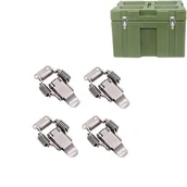 Zawiasy, okucia i inne akcesoria - (58×36×16mm) Zatrzask zaciskowy ze stali nierdzewnej, zatrzask skrzyniowy z blokadą dźwigniową, szybko zwalniane narzędzie ręczne, wytrzymały metalow - miniaturka - grafika 1