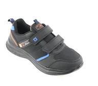 Buty sportowe męskie - Obuwie młodzieżowe sportowe Badoxx LXC8448 czarno-niebieski - miniaturka - grafika 1