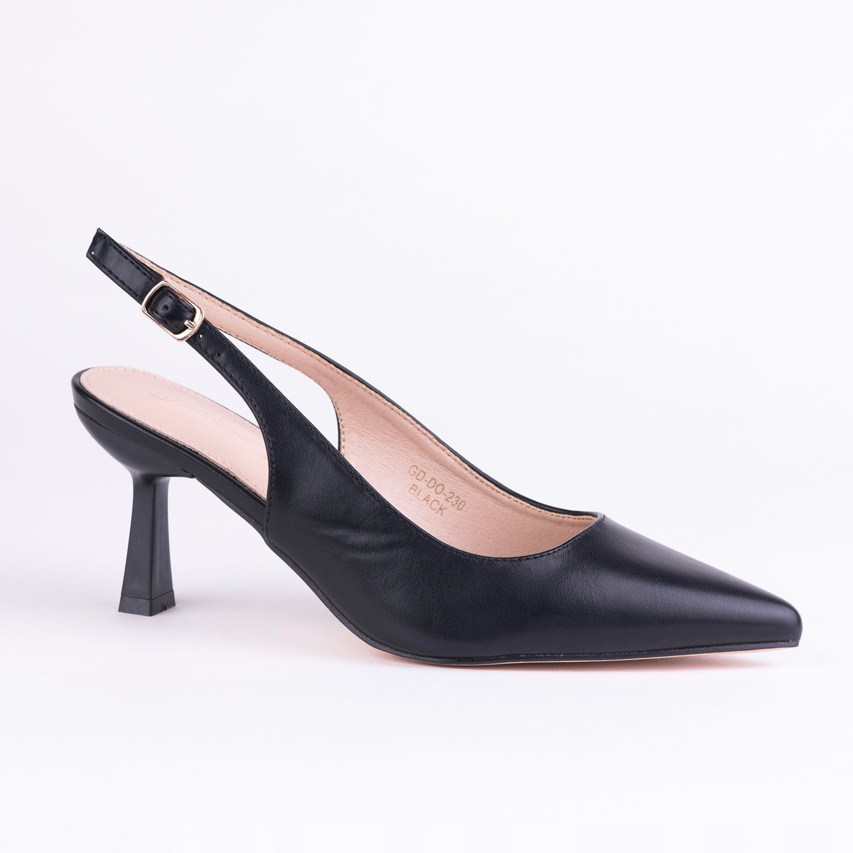 Czółenka Damskie Eleganckie GOODIN GD-DO-230 klasyk skóra szpic czarne 40