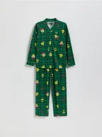 Skarpetki dla dzieci - Reserved - Świąteczna piżama Grinch - zielony - miniaturka - grafika 1