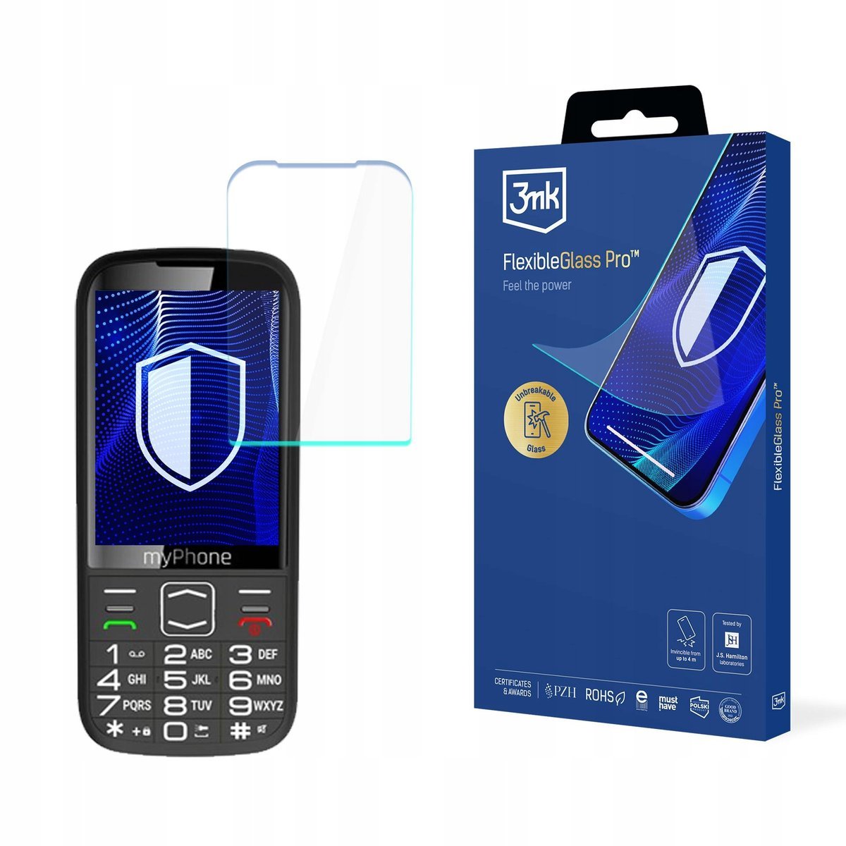 Szkło hybrydowe na ekran do MyPhone Halo 4 LTE - 3mk FlexibleGlass Pro
