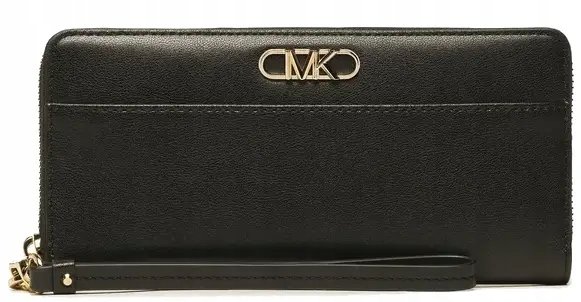 Michael Kors Portfel damski duży poziomy skórzany czarny Parker