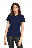Koszulki i topy damskie - WRANGLER POLO NAVY W7Q1K4114 XS - miniaturka - grafika 1