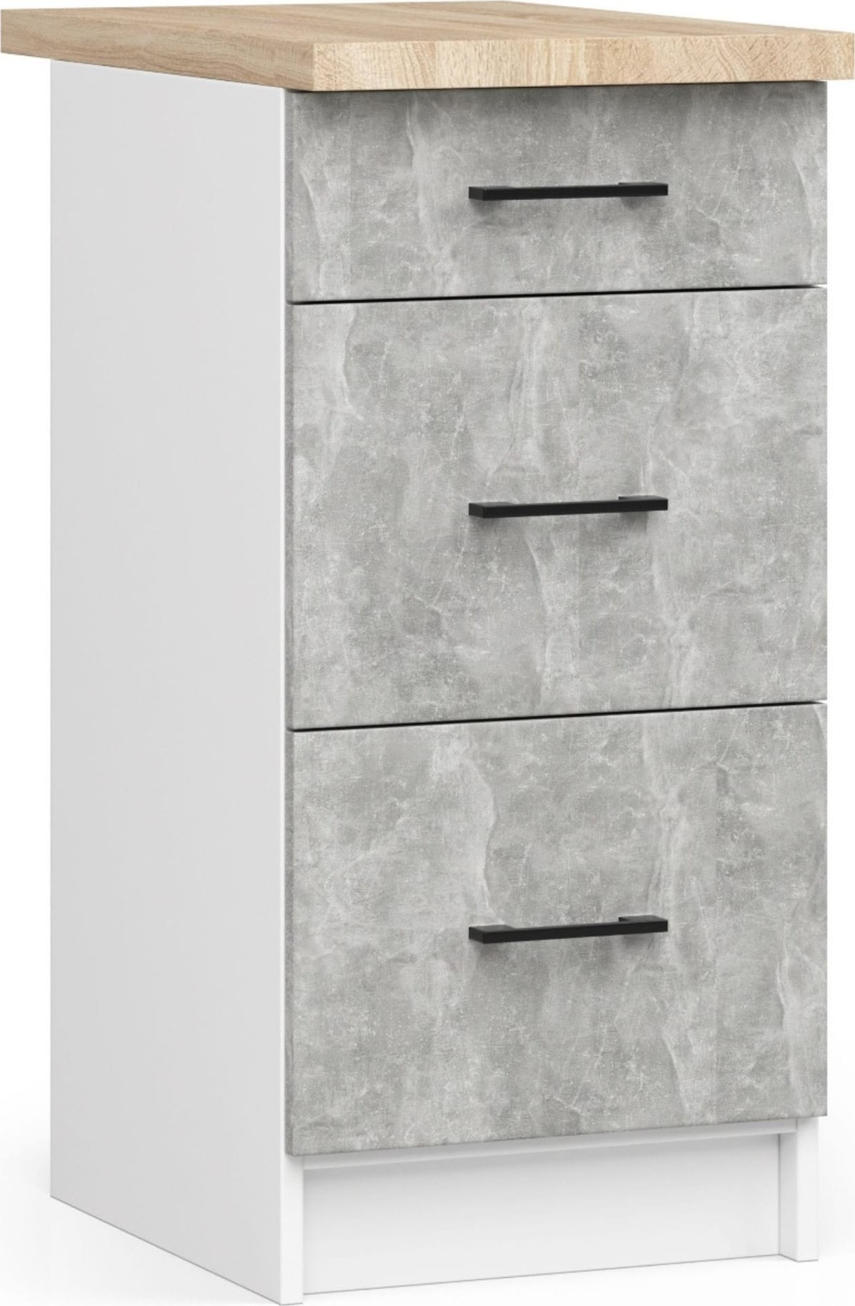 Szafka OLIWIA S40 SZ3 + BLAT BIAŁA / BETON