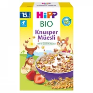 Desery dla dzieci - HiPP - BIO musli zbożowe z bananami i truskawkami - miniaturka - grafika 1