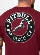 Odzież taktyczna i umundurowanie - PITBULL KOSZULKA Light Weight 170 Basic San Diego CA Black '25 - Bordowa - miniaturka - grafika 1