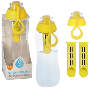Butelka Filtrująca Dafi Soft 0,3L + 3 Filtry Cytrynowa Żółta - Butelki filtrujące - miniaturka - grafika 1