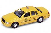 Samochody i pojazdy dla dzieci - Welly 1:34 Ford Crown Victoria TAXI - żółty - miniaturka - grafika 1